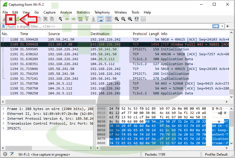 متوقف سازی فرایند مانیتورینگ ادرس ایپی ها